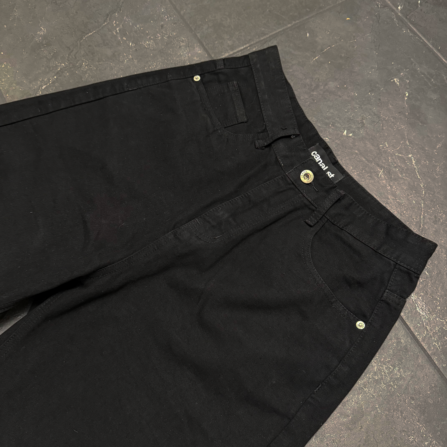 DENIM 001 - BLACK JORTS