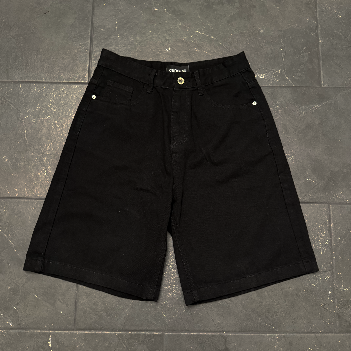 DENIM 001 - BLACK JORTS